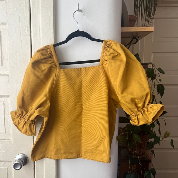 Nikki Chasin Yellow Blouse - Picture 1 of 8